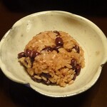 俵屋旅館 - 朝食：お赤飯