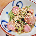風来坊  - 低温調理砂肝の柚子胡椒風味　520円