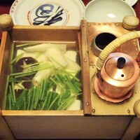 俵屋旅館 - 朝食：湯豆腐