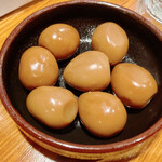 無器用男のざっくり居酒屋 満開 - うずら燻製　300円
