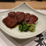 和祐 - 松阪牛のモモ肉の炙り焼き