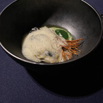 abysse - 牡蠣、玉露のソースとセリ