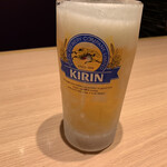 とんかつ新宿さぼてん - キンキンに冷えた生ビール