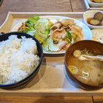 東山茶房 - 豚の生姜焼き定食（850円）