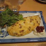 味和久 - 納豆チーズオムレツ