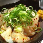 Okonomiyaki Gouki - すじぽんは牛スジをやわらかく煮てポン酢で（'12/8）