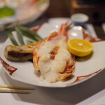 料亭石川 - 車海老とメヒカリ