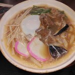 うどん万福 - もつ鍋焼きうどん