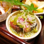 エノテカパージナ - 藁で燻した鰹のクルード　