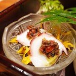 エノテカパージナ - 真蛸のドライトマトと黒オリーブのソース