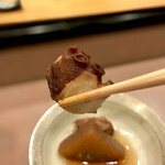 鮨処 多田 - 蛸大根 やわらか煮 蛸リフト
