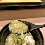 鮨処 多田 - 鱈白子 蟹味噌あんかけ リフト