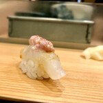 鮨処 多田 - 握り カワハギ