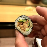 鮨処 多田 - 巻物 赤貝ヒモキュウ リフト