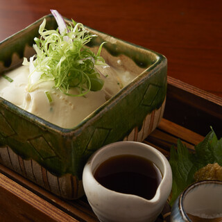 ◎毎日お店で手作りしています！『自家製ねぎ豆腐』