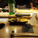 すし屋 蓮太郎 - のどぐろ塩焼き ＆ 貴仙寿 純米 氷温生貯蔵