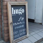 hugo - この看板が目印です。2階です。