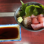 Osyokujidokoro Miroku - まぐろブツ、鯛のお刺身