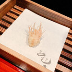 天ぷら酒房 西むら - 才巻海老・頭