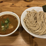 らーめん いつ樹 - 海老つけ麺肉増し味玉、麺大盛り