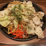 ネギと粉 - 焼きそば