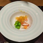 大洗料理つかさ - ヒラメとカニ　ポン酢のジュレ