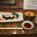 鮨うろこ - トロ鉄火 ＆ 味噌汁