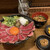肉タレ屋 - ホンマは1480円で食べて欲しい！！黒毛和牛ローストビーフ丼の大とわさび味噌（右下）