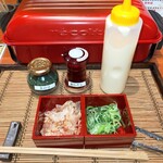 たこやき お多幸 - 薬味、調味料