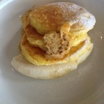 bills - 2012/08 リコッタパンケーキ w/ フレッシュバナナ、ハニーコームバター  1400円
