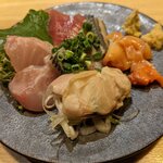 純米屋 でい - 刺身盛り合わせ1