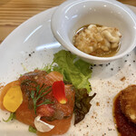 kitchen俊貴 - サーモンに白子