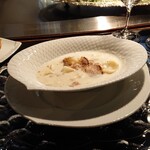 八王子うかい亭 - 温かい白トリュフの一品