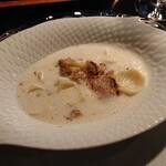 八王子うかい亭 - 温かい白トリュフの一品