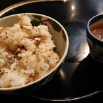 八王子うかい亭 - ジャンボマッシュルームご飯