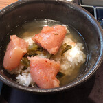 博多もつ鍋 やまや 和膳 - お茶漬けで〆