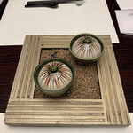 界 松本 - 【先付け】
            蕎麦とフォアグラのムース
            杏と甘麹味噌のソース
