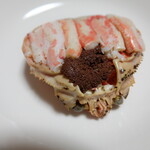 成前 - きれいに甲羅盛りされたセイコ蟹