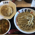 Sampoumen - 特製濃厚魚介つけ麺（980円）
                        半チャーハンセット（280円）