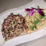 143277485 - 豚挽肉のピリ辛サラダ