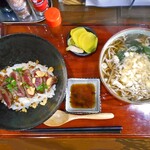 Ore No Taiyou - ステーキ丼＋そばセット