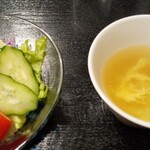 小さな料理店 Kou - ランチのサラダとスープ