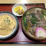 ふじや - 肉うどん・ミニ玉子丼