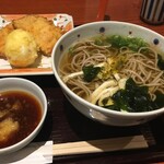 蕎麦しゃぶ総本家浪花そば 北浜店 - とり天おろし定食