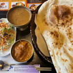 インド ネパール料理 レストラン カフェ＆バー Jyoti - 料理写真:Bセットはカレー２種で850円