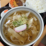 おかだうどん - きしめん定食　¥550(税込)