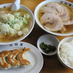 青竹手打ラーメン 日向屋 - オイラのは､ネギ増し増し。