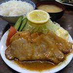 魚光食堂 - 肉厚ロースが３枚も！