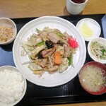ごはんや 角ちゃん - 料理写真:塩味、野菜炒め定食¥750-也