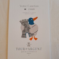 トゥールダルジャン 東京 - シャラン鴨のナンバーリングされたポストカード